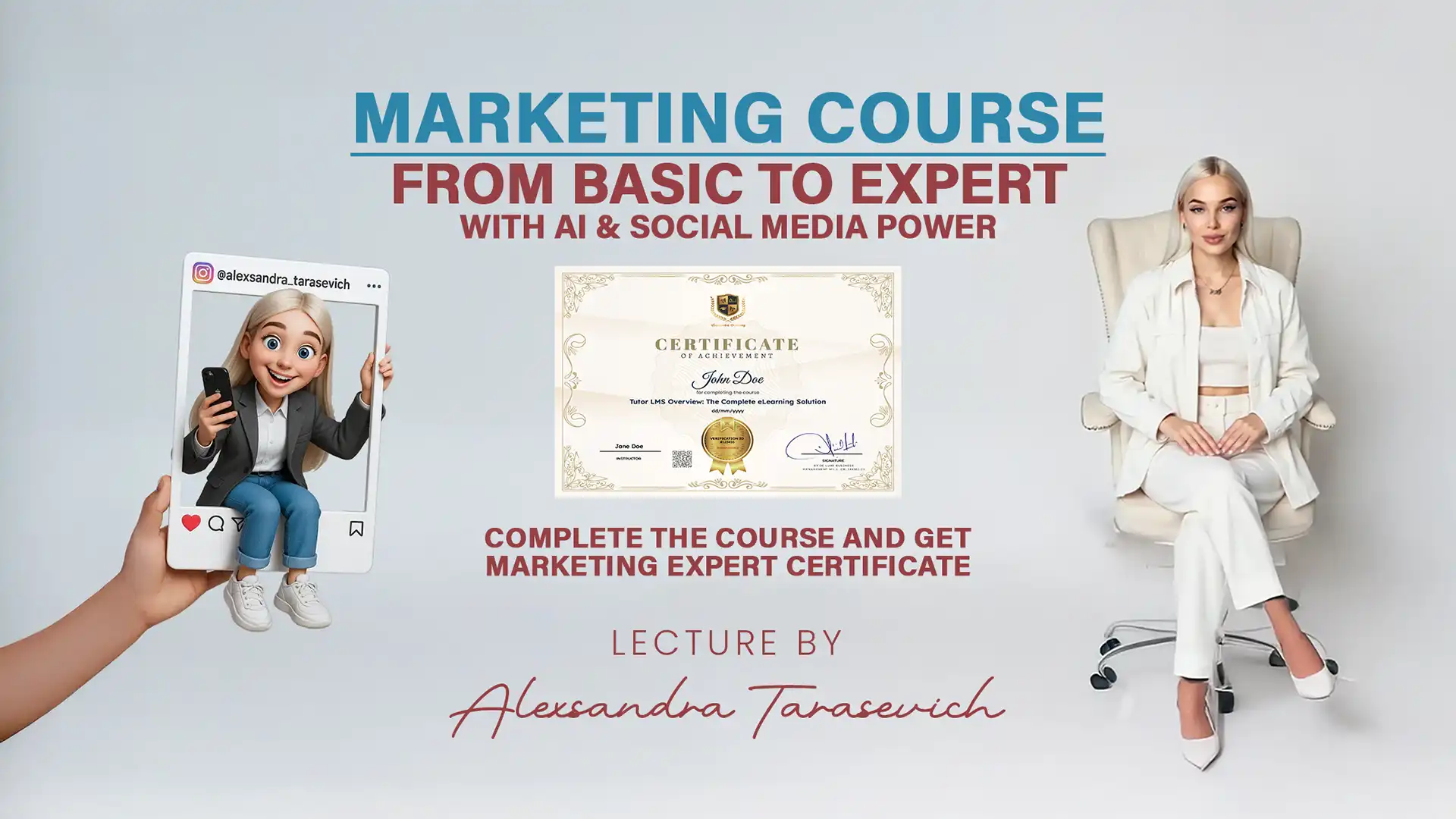 Marketing Course: From Basics to Expert with AI & Social Media Power
